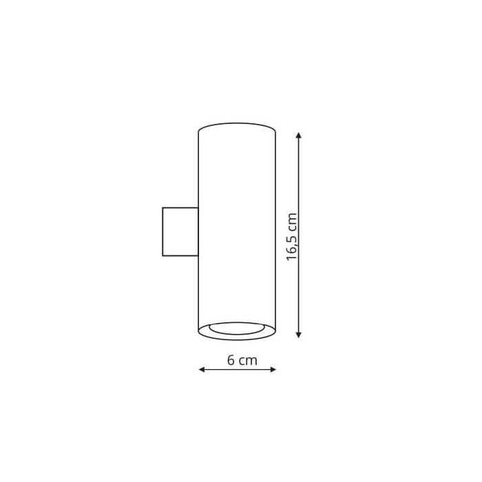 Light Prestige Torre kinkiet złoty GU10 złoty LP-108/1W GD
