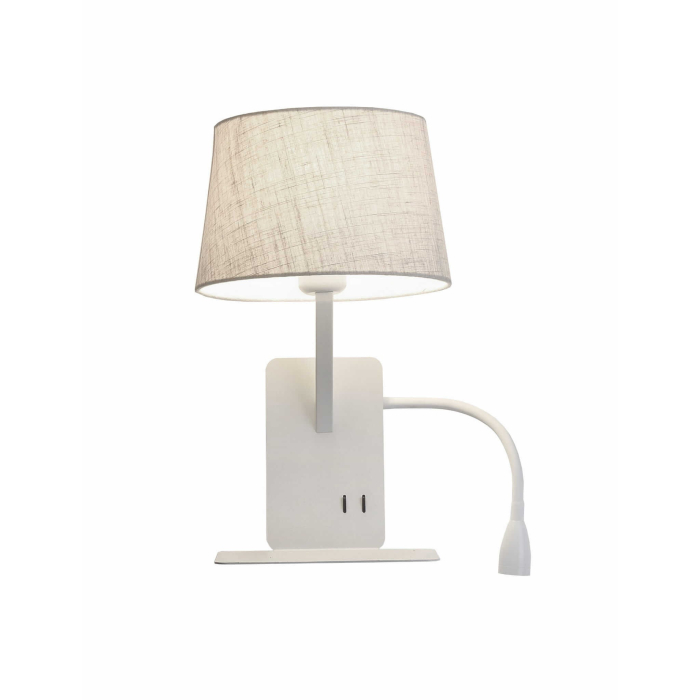 Light Prestige Dakota kinkiet z półka biały - prawy E27 biały LP-2121/1W R WH