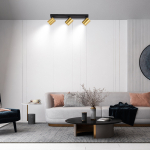 Light Prestige Snow 3 spot złoty LP-731/3W GD 3xGU10 czarny/złoty