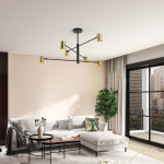 Light Prestige Snow 6 złoty xGU10 Złoty/Czarny LP-731/6P GD