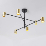 Light Prestige Snow 6 złoty xGU10 Złoty/Czarny LP-731/6P GD