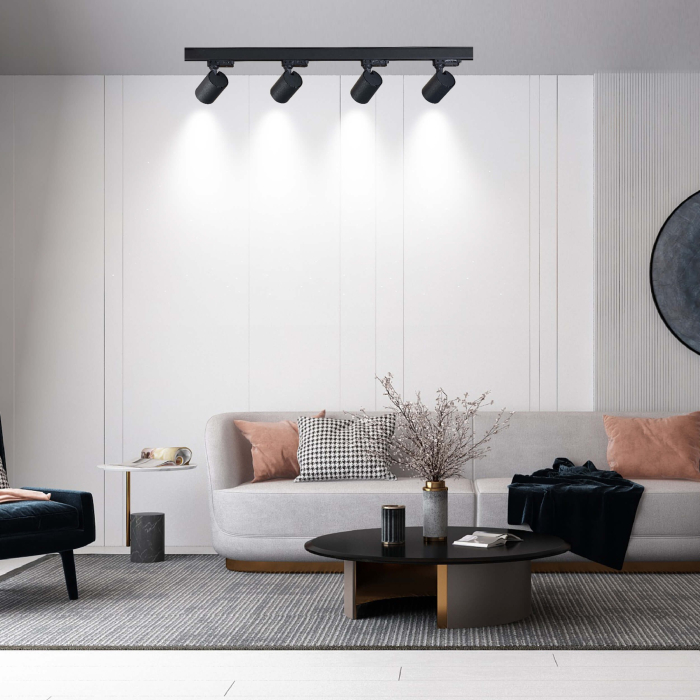 Light Prestige Snow System 3F GU10 4x50W czarny LP-737 BK SET 3F