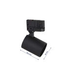 Light Prestige Snow System 3F GU10 4x50W czarny LP-737 BK SET 3F