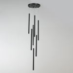 Light Prestige Lungo 7 czarna lampa wisząca LP-894/7P BK 7xG9 czarny