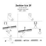 Light Prestige Ice System 3F GU10 4x50W czarny LP-732 4W BK SET