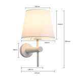 Light Prestige Tivoli kinkiet biały E27 biały LP-1133/1W WH