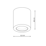 Light Prestige Oprawa natynkowa Faro czarna IP65 GU10 czarny LP-6510/1SM BK