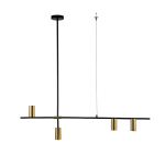 Light Prestige Arizona 4 linia lampa wisząca czarny/złoty LP-074/4PL BK/GD 4xGU10 czarny / złoty