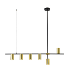 Light Prestige Arizona 6 linia lampa wisząca czarny/złoty LP-074/6PL BK/GD 6xGU10 czarny / złoty