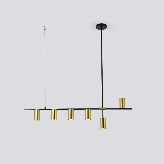 Light Prestige Arizona 6 linia lampa wisząca czarny/złoty LP-074/6PL BK/GD 6xGU10 czarny / złoty