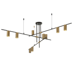 Light Prestige Arizona 9 linia lampa wisząca czarny/złoty LP-074/9PL BK/GD 9xGU10 czarny / złoty