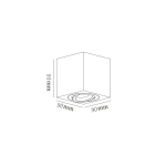 Light Prestige Lyon 1 oprawa natynkowa biala GU10 biały LP-5881/1SM WH