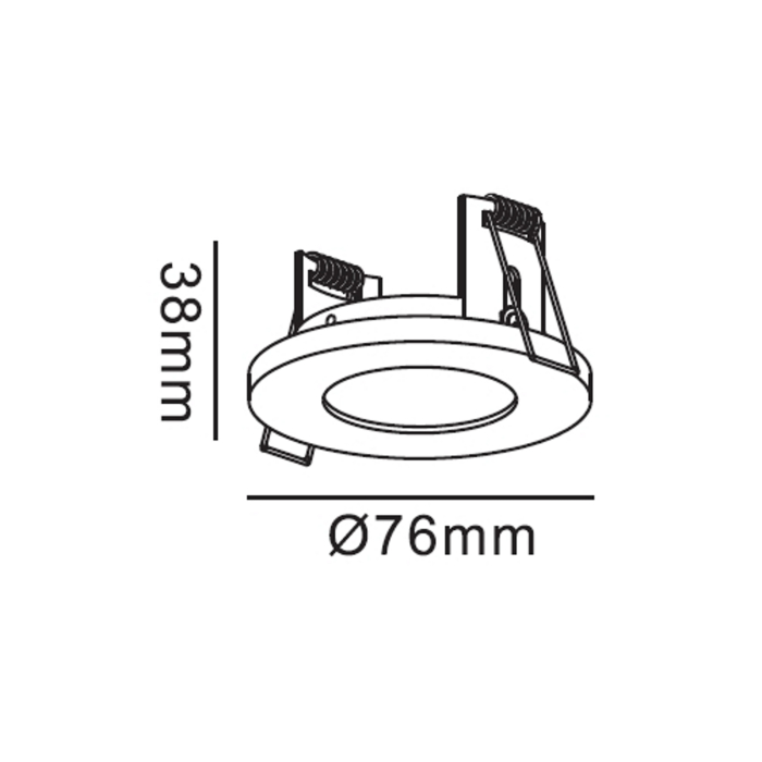 Light Prestige Lagos oczko podtynkowe okrągłe białe IP65 GU10 biały LP-440/1RS WH