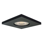 Light Prestige Lagos oczko podtynkowe kwadratowe czarne IP65 GU10 czarny LP-440/1RS BK square