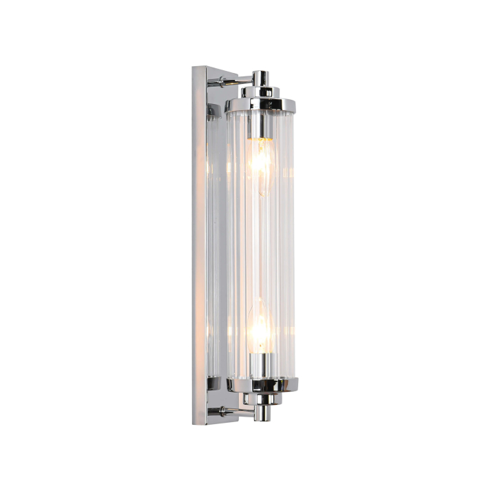 Light Prestige Lorenzo Kinkiet E14 2x40W transparentny/srebrny LP-2960/1W CH