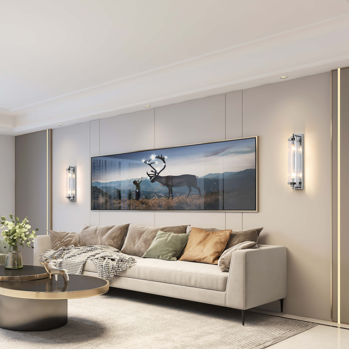 Light Prestige Lorenzo Kinkiet E14 2x40W transparentny/srebrny LP-2960/1W CH