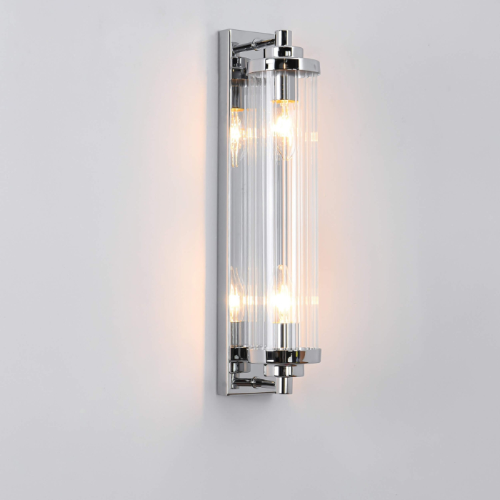 Light Prestige Lorenzo Kinkiet E14 2x40W transparentny/srebrny LP-2960/1W CH