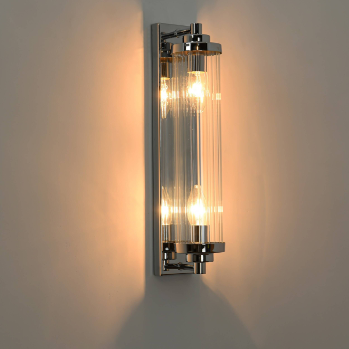 Light Prestige Lorenzo Kinkiet E14 2x40W transparentny/srebrny LP-2960/1W CH