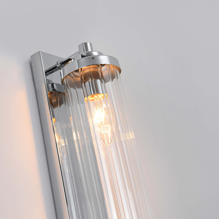 Light Prestige Lorenzo Kinkiet E14 2x40W transparentny/srebrny LP-2960/1W CH