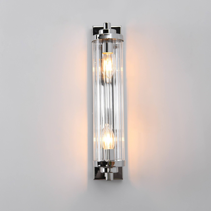 Light Prestige Lorenzo Kinkiet E14 2x40W transparentny/srebrny LP-2960/1W CH