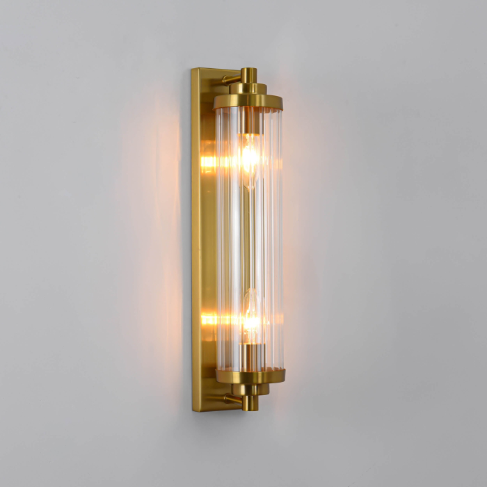 Light Prestige Lorenzo Kinkiet E14 2x40W transparentny/złoty LP-2960/1W GD