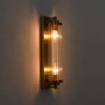Light Prestige Lorenzo Kinkiet E14 2x40W transparentny/złoty LP-2960/1W GD