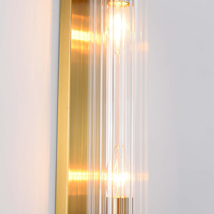 Light Prestige Lorenzo Kinkiet E14 2x40W transparentny/złoty LP-2960/1W GD