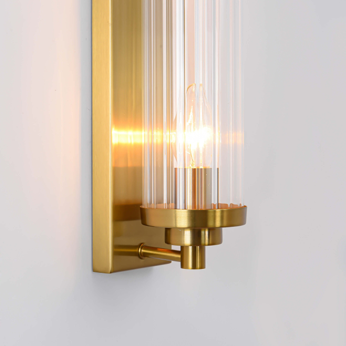Light Prestige Lorenzo Kinkiet E14 2x40W transparentny/złoty LP-2960/1W GD