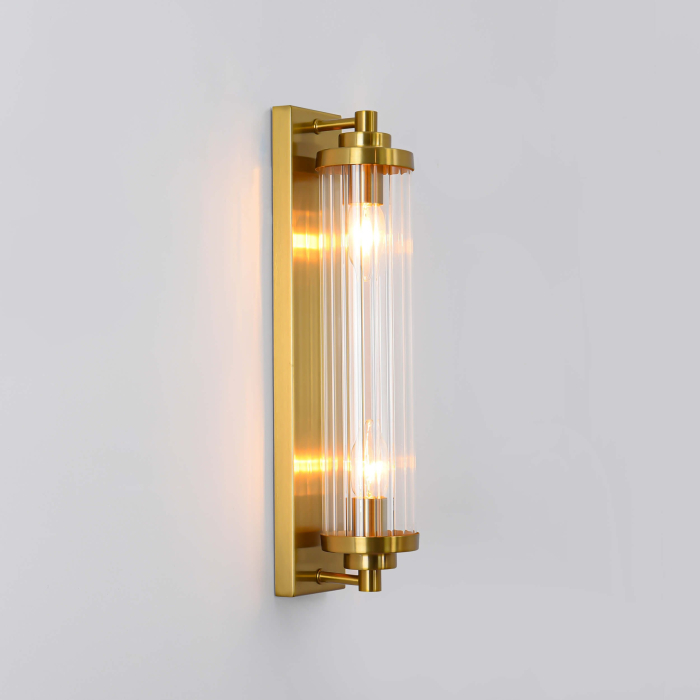 Light Prestige Lorenzo Kinkiet E14 2x40W transparentny/złoty LP-2960/1W GD