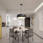 Light Prestige Reus wisząca czarna E27 czarny LP-8069/1P BK