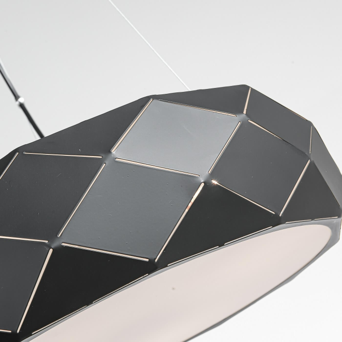 Light Prestige Reus wisząca czarna E27 czarny LP-8069/1P BK