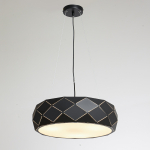 Light Prestige Reus wisząca czarna E27 czarny LP-8069/1P BK