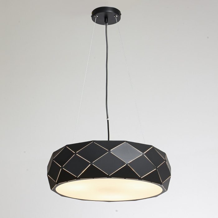 Light Prestige Reus wisząca czarna E27 czarny LP-8069/1P BK
