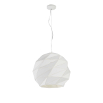 Light Prestige Reus wisząca kula duża biała E27 biały LP-8069/1P L WH