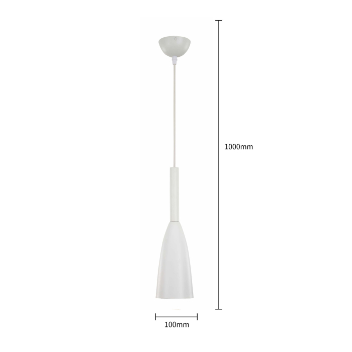 Light Prestige Solin wisząca biała  E27 biały LP-181/1P WH