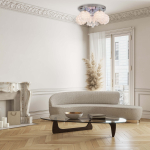 Light Prestige Sada 3 plafon E14 biały, srebrny LP-119/3C