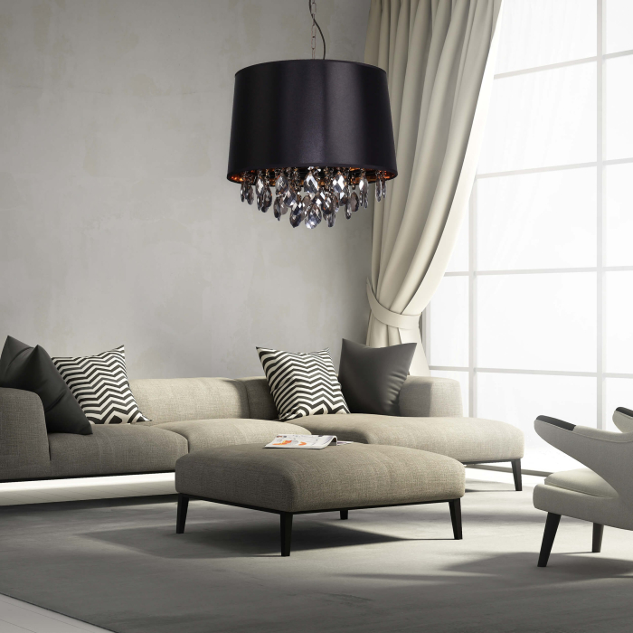 Light Prestige VIGO wisząca czarna E27 czarny, złoty LP-0412/1P BK