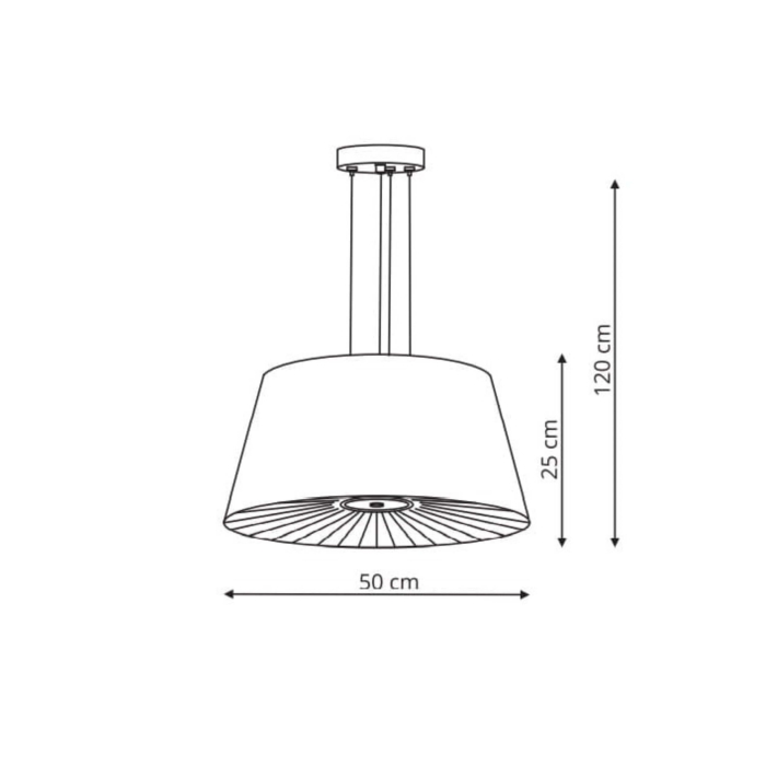 Light Prestige Bali wisząca czarna E27 czarny LP-1322/1P BK