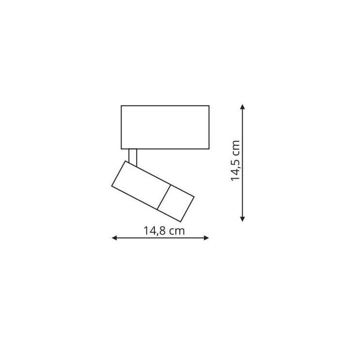 Light Prestige Reflektor SUN 1 magnetic LED czarny LP-557-MAG-BK