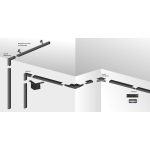 Light Prestige Łącznik zewnętrzny magnetic  LP-554-MAG-BK