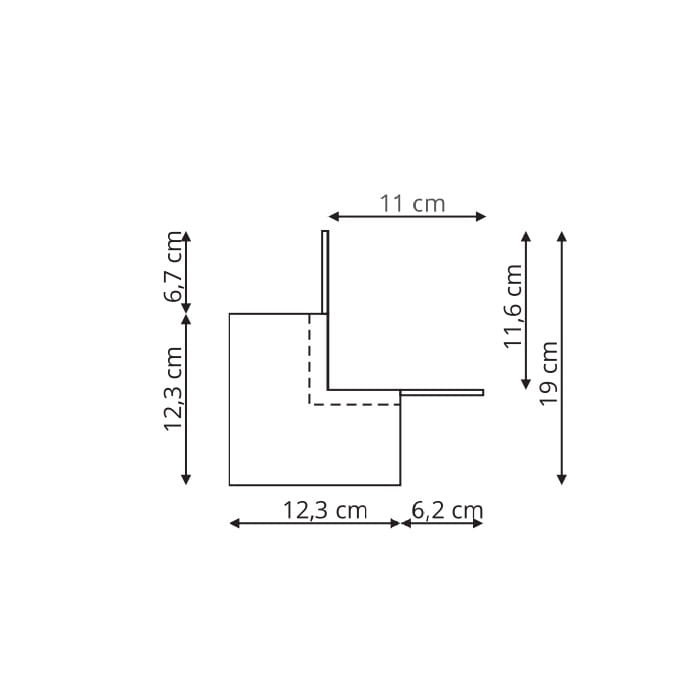 Light Prestige Łącznik zewnętrzny magnetic  LP-554-MAG-BK