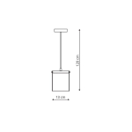 Light Prestige Cantos 1 wisząca LED transparentny LP-1114/1P