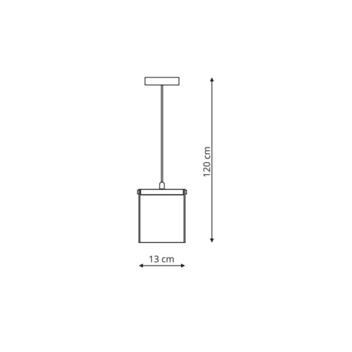 Light Prestige Cantos 1 wisząca LED transparentny LP-1114/1P