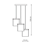 Light Prestige Cantos 3 wisząca LED  LP-1114/3C