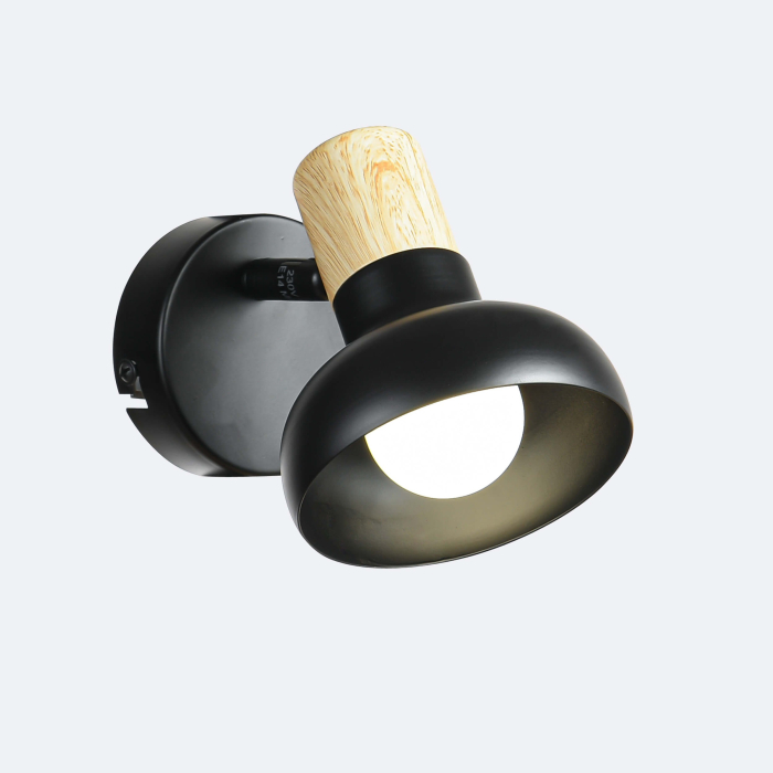 Light Prestige Arezzo kinkiet czarny E14 czarny LP-1420/1W BK