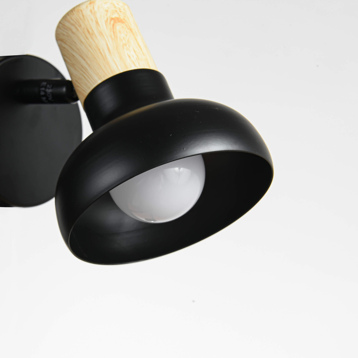 Light Prestige Arezzo kinkiet czarny E14 czarny LP-1420/1W BK