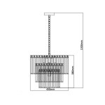 Light Prestige Vetro wisząca E14 transparentny LP-2910/5P