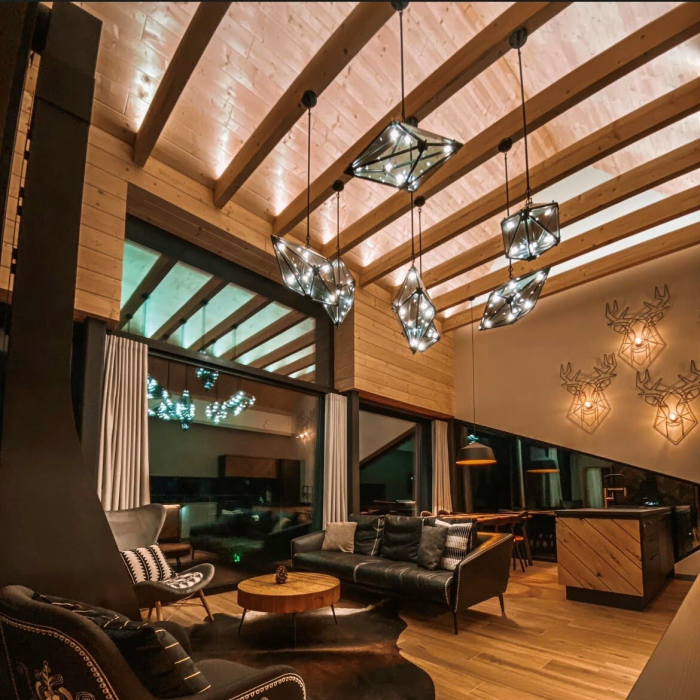 Light Prestige Konstelacja pozioma wisząca G9 czarny / dymny LP-056/1P BK