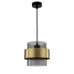 Light Prestige Miele Lampa wisząca E27 1x40W dymny/złoty LP-866/1P SM/GD