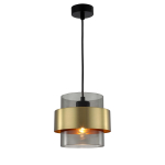 Light Prestige Miele Lampa wisząca E27 1x40W dymny/złoty LP-866/1P SM/GD